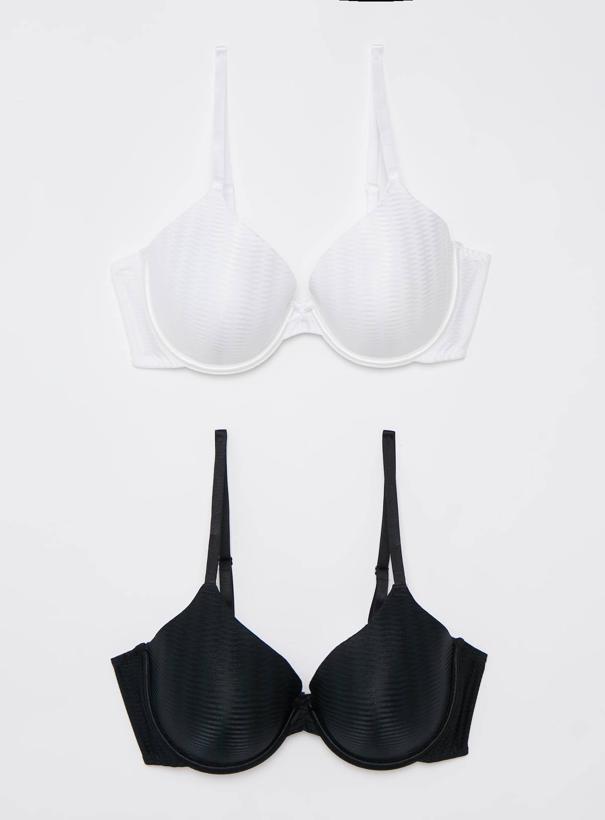 Mono Jacquard Zig Zag Full Cup T-Shirt Bra 2 Pack 34F - Image 1